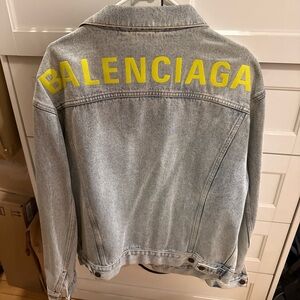 Balenciaga Faded Blue Denim Jacket size 48 (medium)